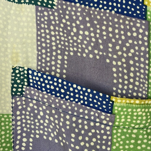 Perry Ellis Portfolio Silk Short Sleeve Button Down 1 Pocket Men Mulicolor Shirt - Picture 4 of 11